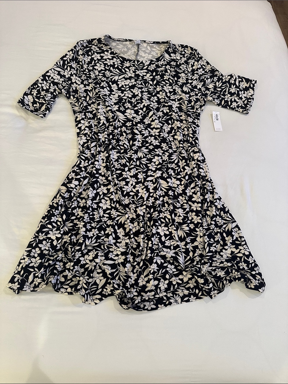 Black & White Floral Dress